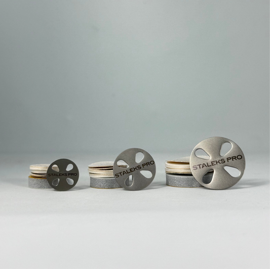 SET PÉDICURE PODODISC COMPRENANT UN DISQUE EXPERT M + 5 LIMES RECHARGES ADHÉSIVES GRAIN 180 (20MM)